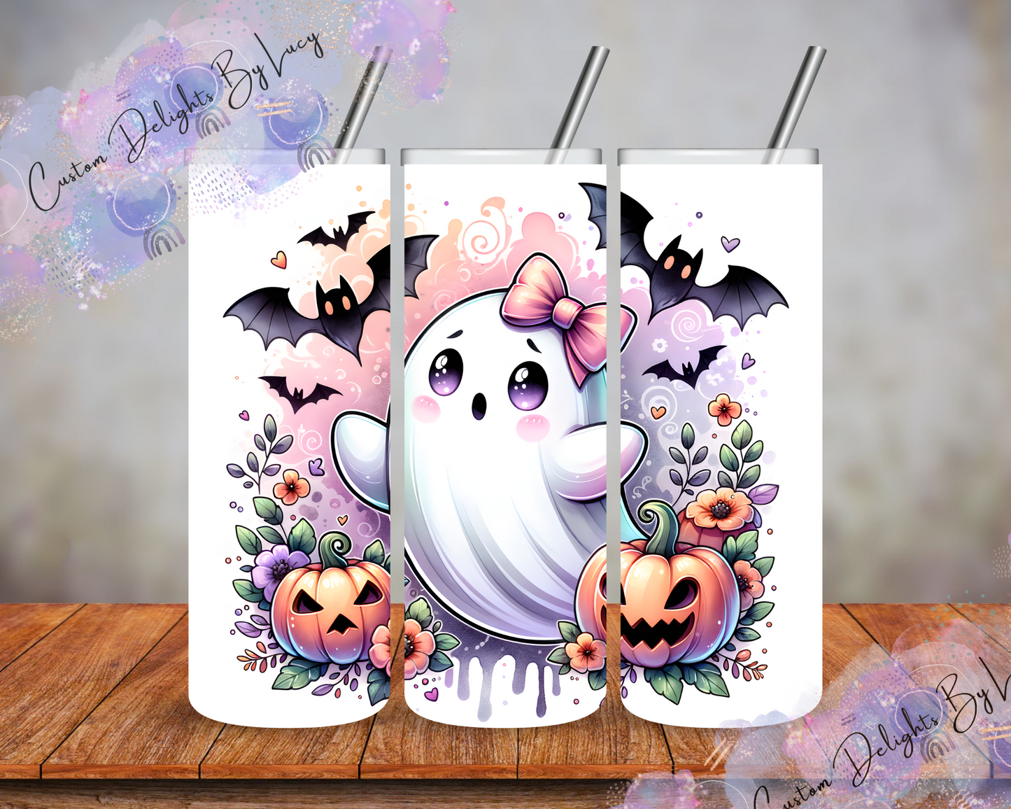 PINK BOW GHOST